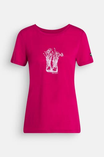 SUPER.NATURAL T-Shirt 'Flower' fuchsia