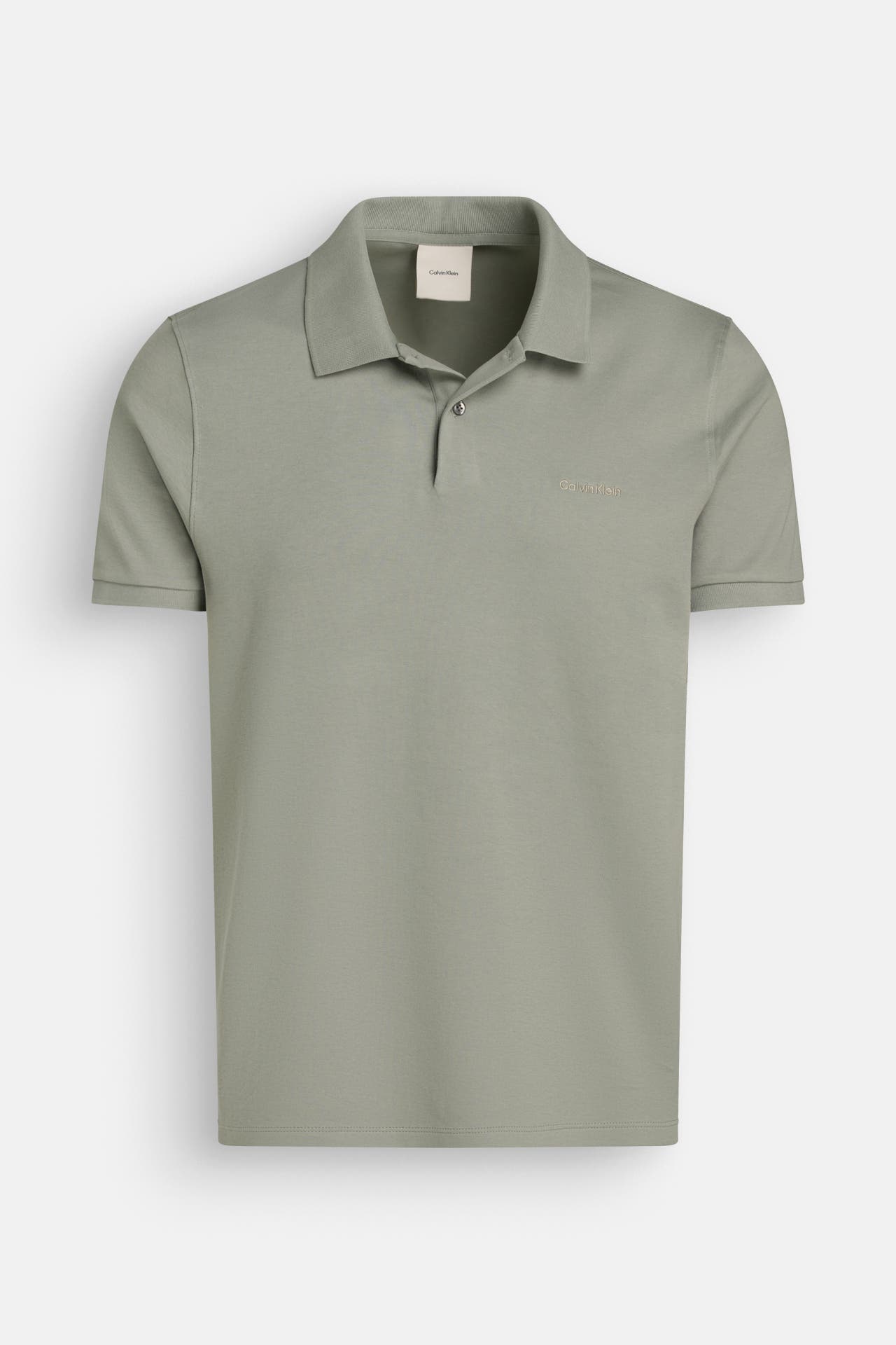 CALVIN KLEIN Polo-Shirt graugrün slim, Bild 1