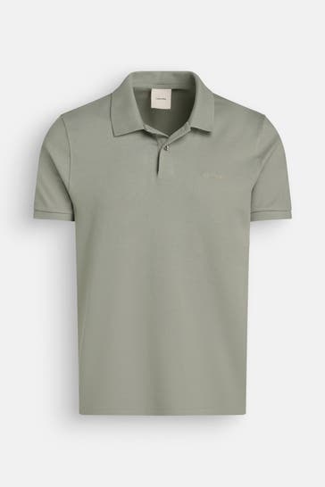 CALVIN KLEIN Polo-Shirt graugrün slim