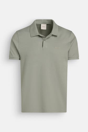 CALVIN KLEIN Polo-Shirt graugrün slim