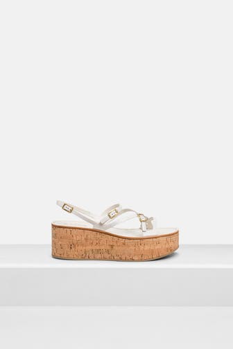 TOD'S Plateau-Sandalen offwhite