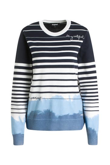 DESIGUAL Strickpullover gemustert