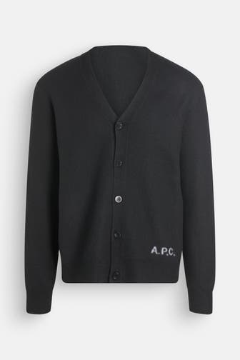 A.P.C. Woll-Cardigan schwarz
