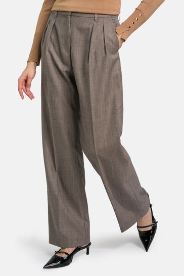 HEMISPHERE Stoffhose 'Gloriache' braun kariert