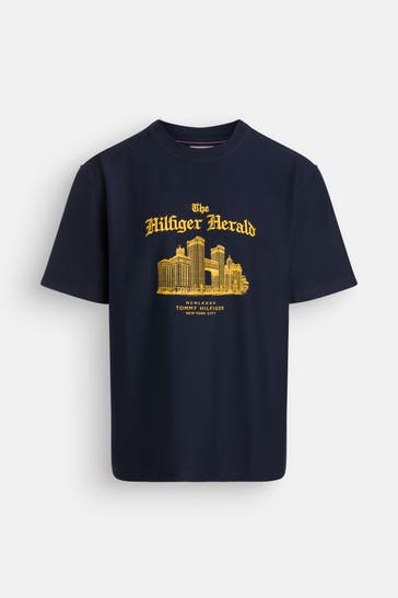 TOMMY HILFIGER T-Shirt 'Herald Skyline' nachtblau