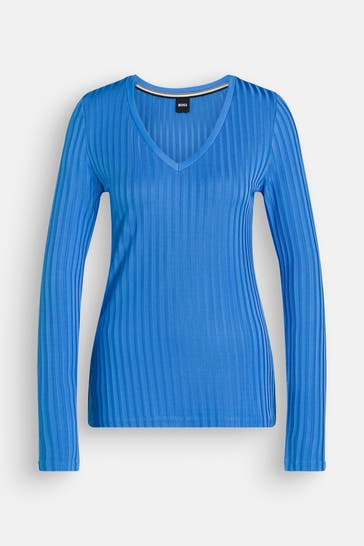 BOSS Longsleeve 'Ellerson' blau