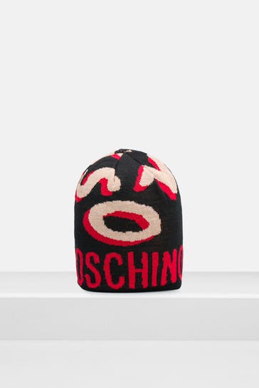 MOSCHINO Wollmix-Beanie mehrfarbig