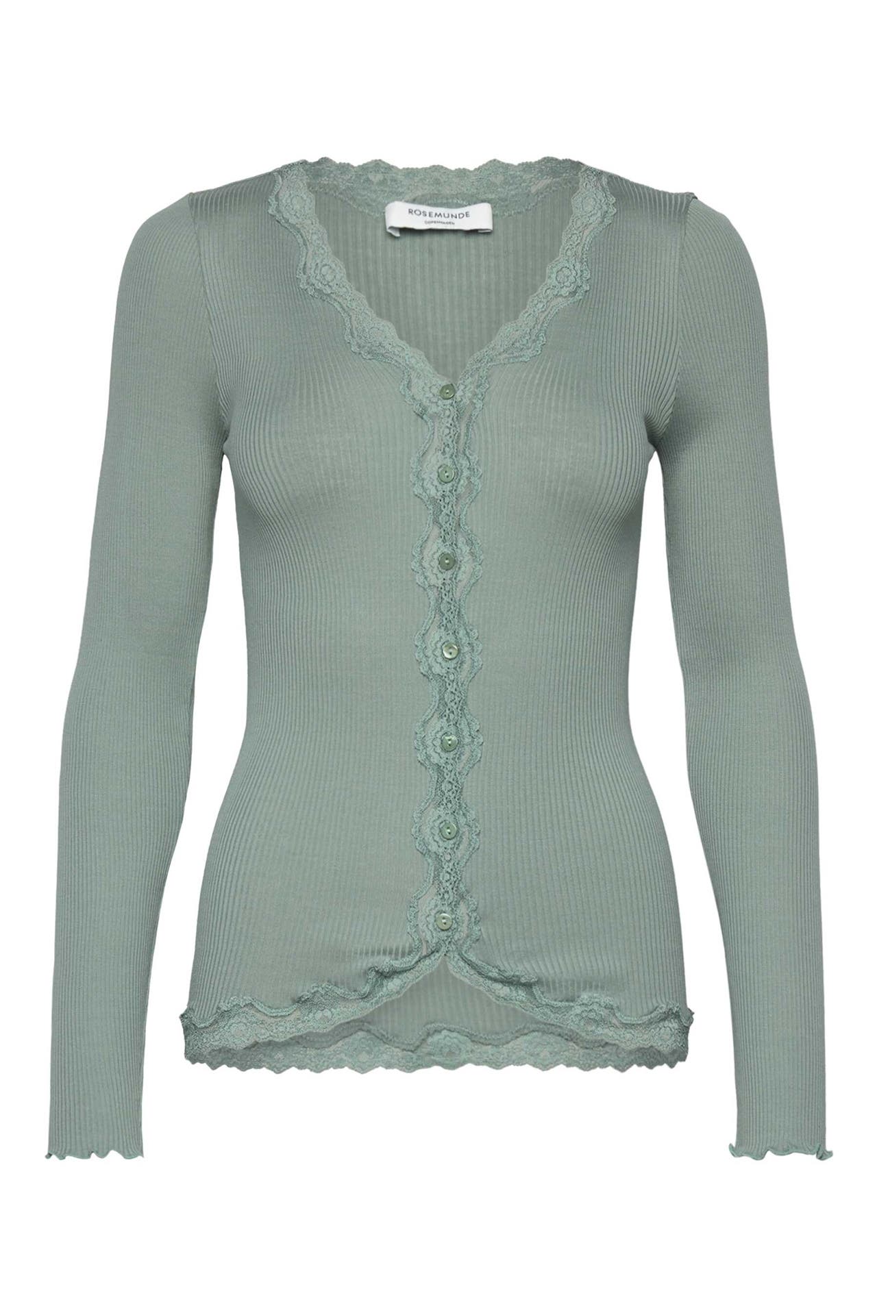 ROSEMUNDE Seidenmix-Cardigan smaragdgrün, Bild 1