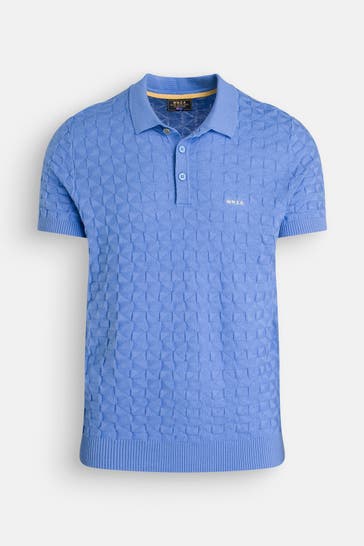 NEW ZEALAND AUCKLAND Strick-Polo blau