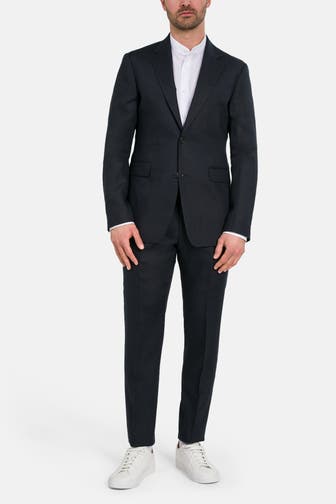 TIGER OF SWEDEN Leinenanzug 'Justin' nachtblau