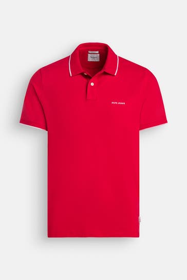PEPE JEANS Polo-Shirt 'Eric' rot