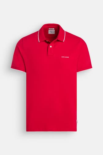 PEPE JEANS Polo-Shirt 'Eric' rot