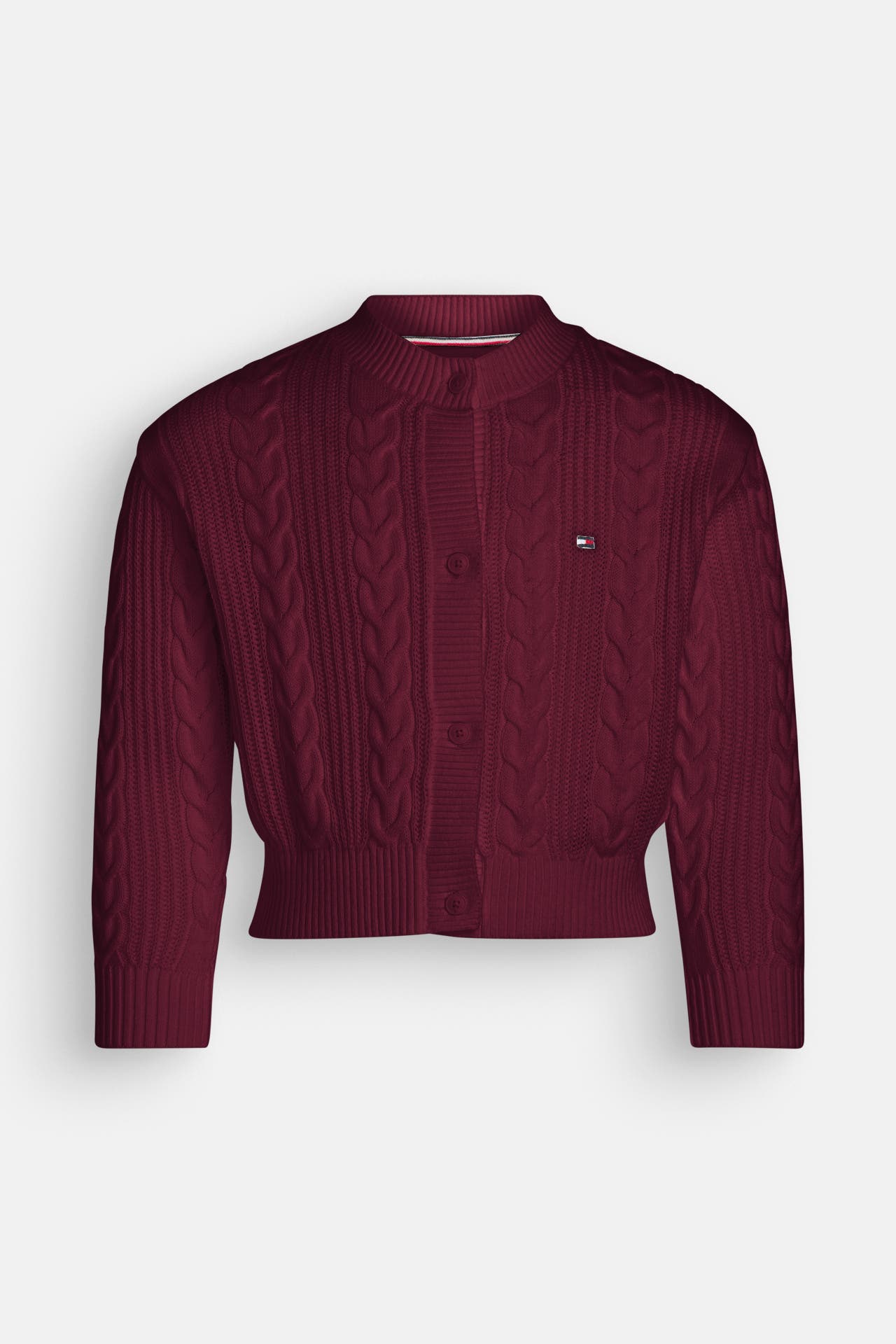 TOMMY HILFIGER Strickjacke weinrot, Bild 1
