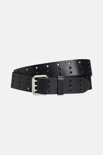 DIESEL Ledergürtel schwarz