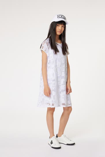 DKNY 2-in1 Kleid weiß