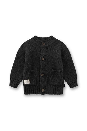 SANETTA Strickjacke dunkelgrau