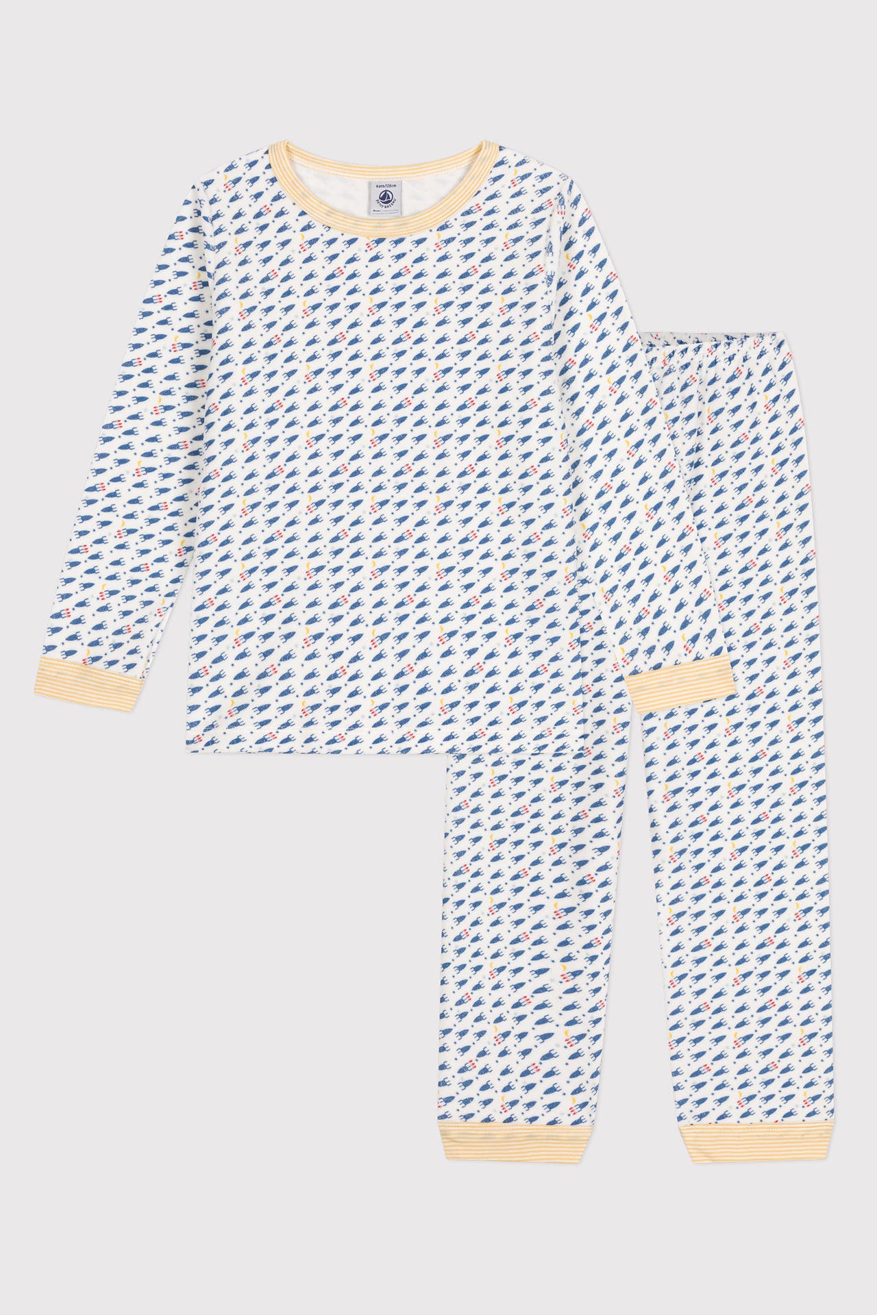 PETIT BATEAU Pyjama gemustert, Bild 1