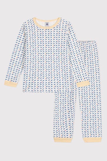 PETIT BATEAU Pyjama gemustert