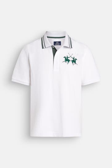 LA MARTINA Polo-Shirt weiß