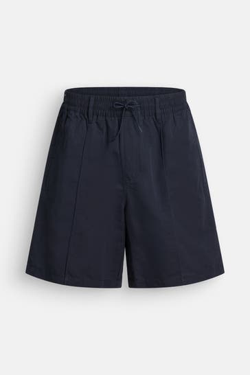 EMPORIO ARMANI Leinenmix-Shorts dunkelblau