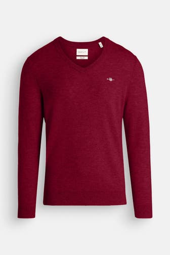 GANT Wollmixpullover weinrot