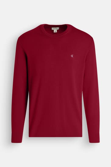 CALVIN KLEIN Strickpullover burgunder