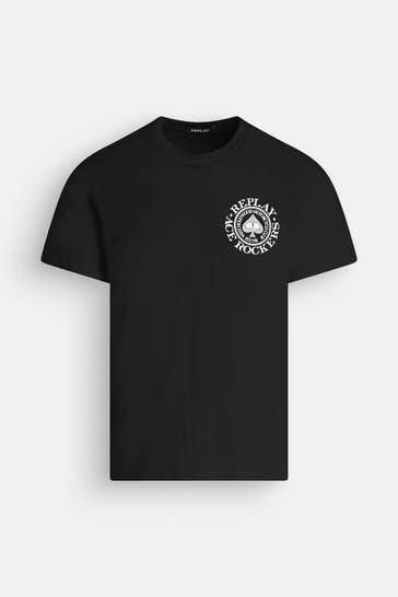 REPLAY T-Shirt schwarz