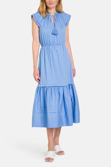 CLAIRE LUISE Midikleid blau