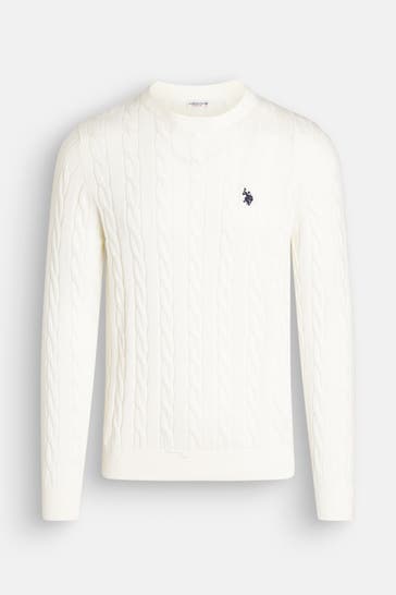 U.S. POLO ASSN. Strickpullover weiß