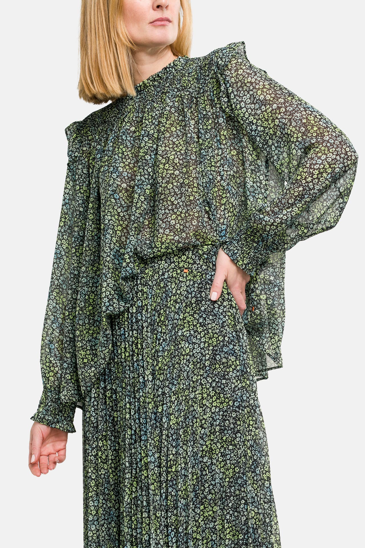 BOSS Casual-Bluse 'Baccina' gemustert, Bild 1