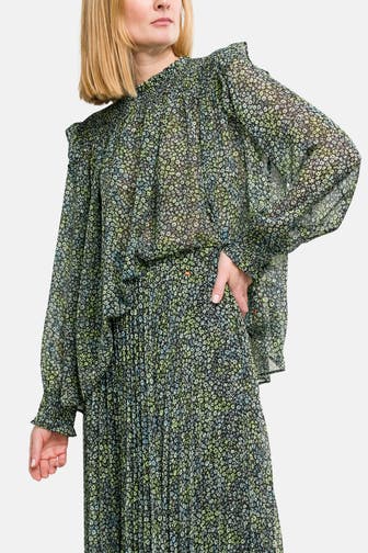 BOSS Casual-Bluse 'Baccina' gemustert