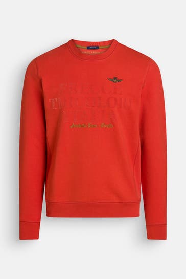 AERONAUTICA MILITARE Orange-red Sweat Shirt