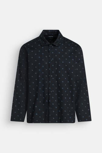 CALVIN KLEIN Pyjama-Hemd schwarz