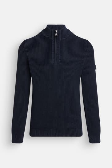 JOOP! JEANS Stricktroyer 'Henrio' navy