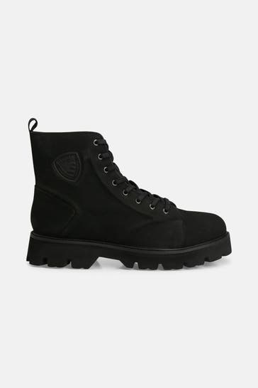 BLAUER Schnürstiefel schwarz