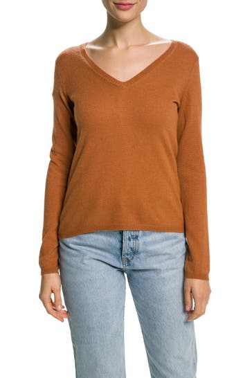 FTC Cashmere-Pullover rotbraun