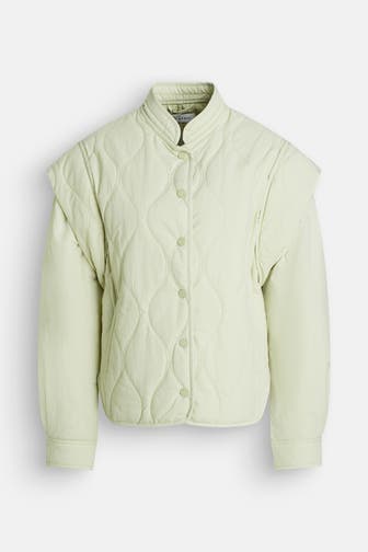 OH APRIL 2-in-1-Steppjacke hellgrün
