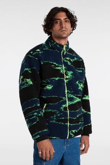 VANS Teddyfleece-Jacke gemustert