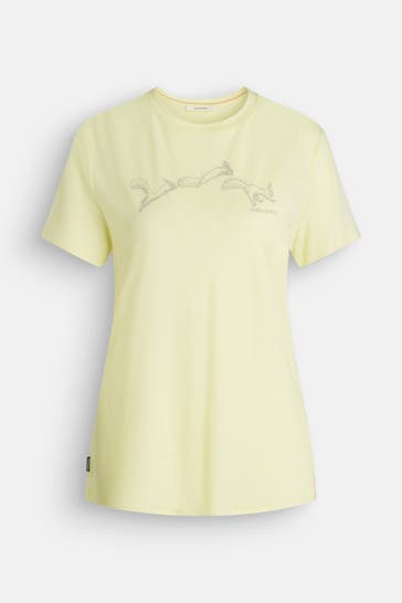 ICEBREAKER Funktionsshirt hellgelb