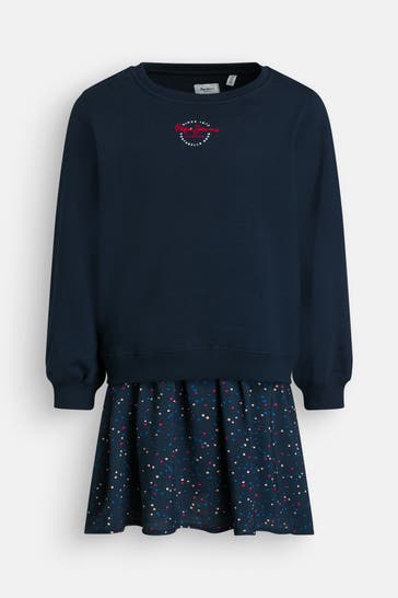 PEPE JEANS Sweatkleid navy