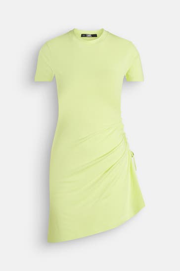 KARL LAGERFELD Minikleid neongelb