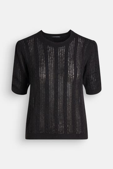 LUISA CERANO Strickshirt schwarz