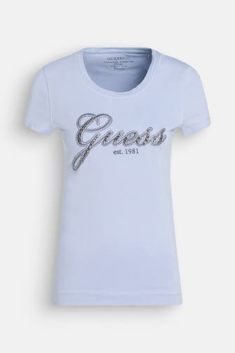 GUESS T-Shirt hellblau