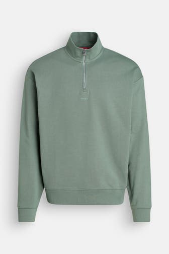 HUGO Sweat-Troyer 'Durty' smaragdgrün