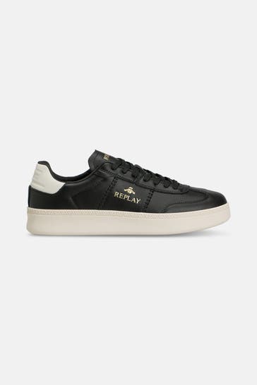 REPLAY Leder-Sneaker schwarz