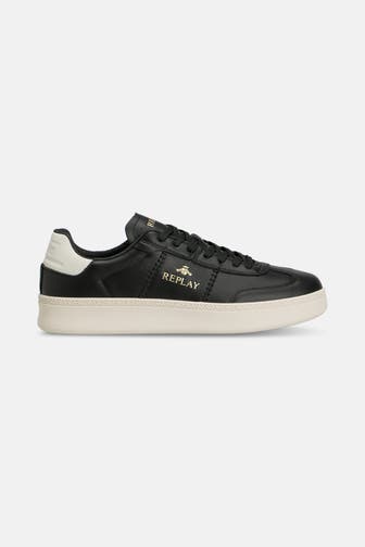 REPLAY Leder-Sneaker schwarz