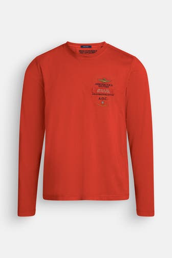 AERONAUTICA MILITARE Longsleeve orangerot