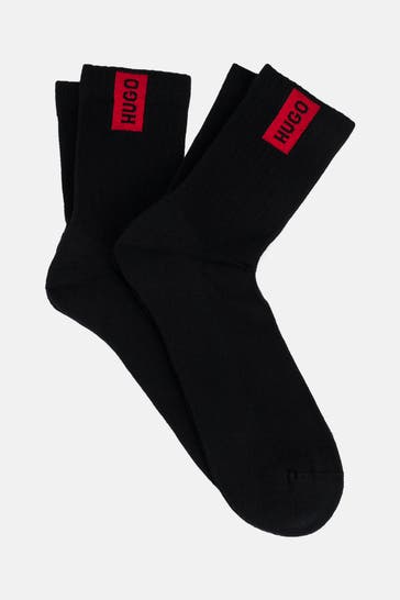 HUGO 2er-Pack Socken schwarz