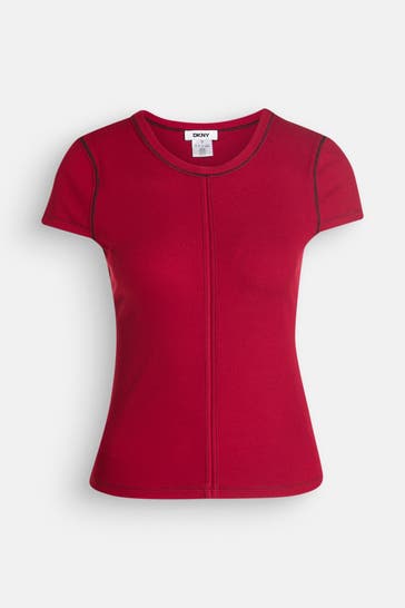 DKNY T-Shirt dunkelrot