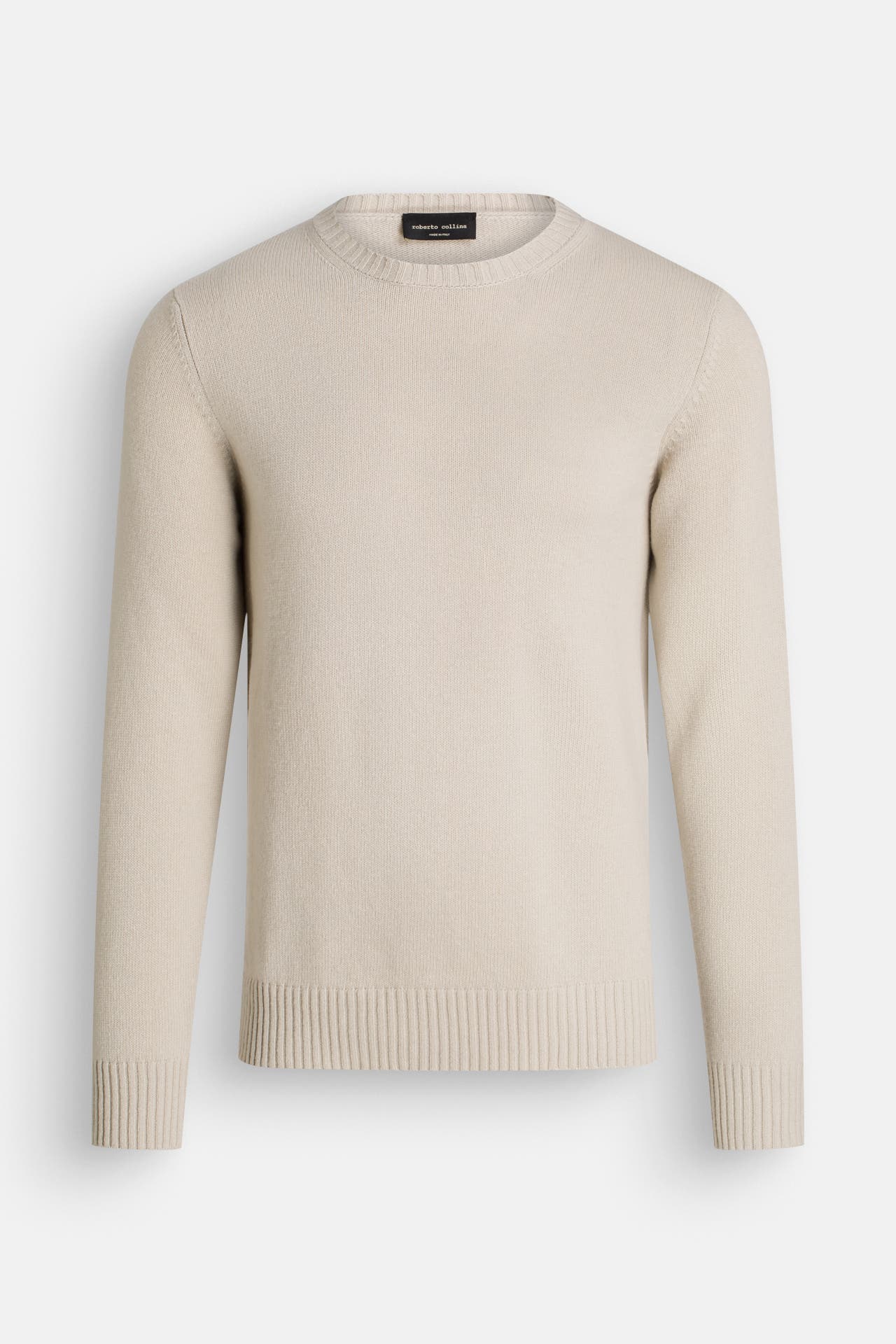 ROBERTO COLLINA Wollpullover beige, Bild 1